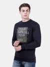 T-Base Printed Round Neck Sweatshirt