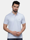 T-Base Men Polo Collar Applique T-Shirt