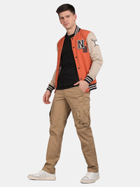 t-base Mock Collar Varsity Jacket