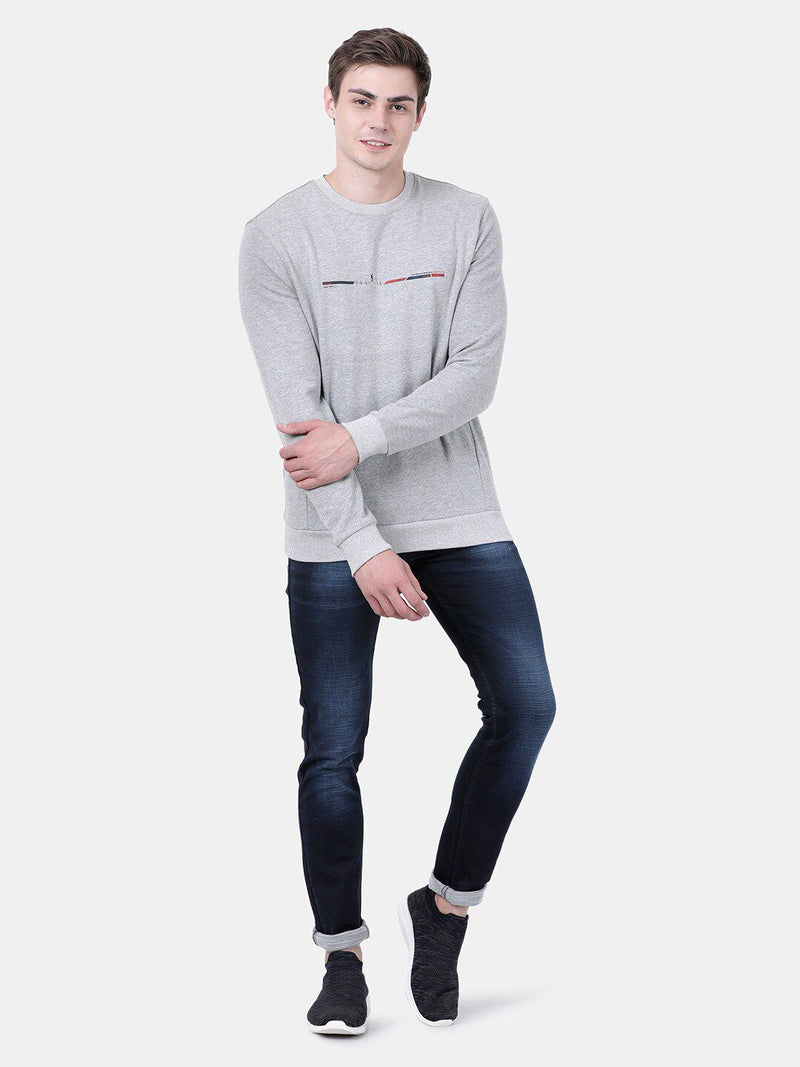 T-Base Round Neck Cotton Sweatshirt