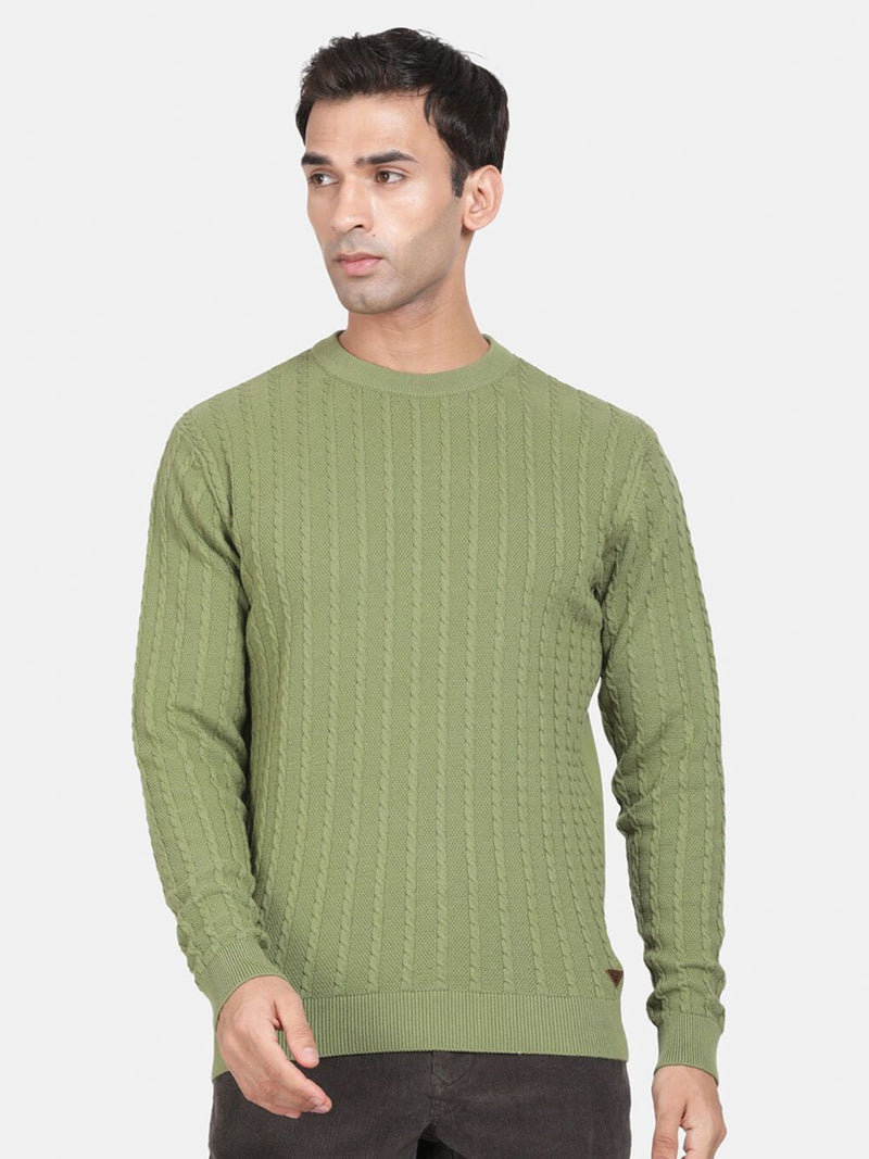 T-Base Striped Cotton Pullover Sweaters