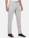 Grey Melange Knitted Lower Track Pants