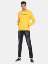 T-Base Round Neck Long Sleeves Cotton Ribbed Sweatshirt