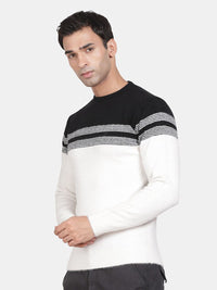 T-Base Colourblocked Round Neck Pullover