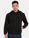 T-Base Hooded Front Open Sweatshirt