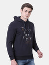 T-Base Printed Hooded Sweatshirt