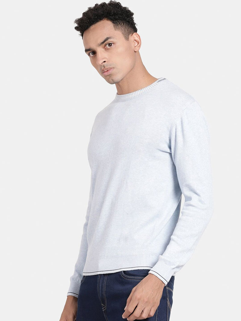 T-Base Men Round Neck Cotton Pullover Sweater