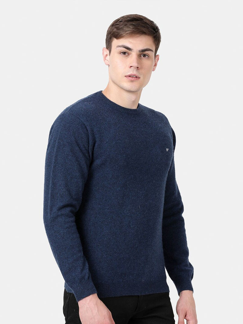 T-Base Round Neck Woollen Pullover Sweater