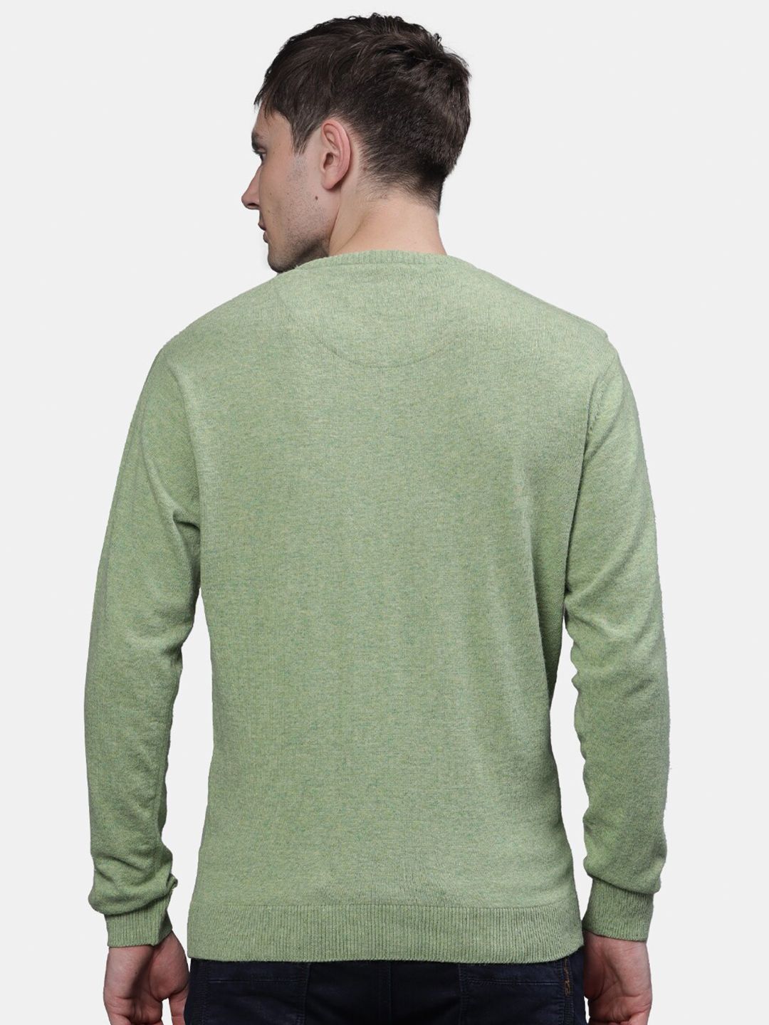 T-Base Men Green Pullover