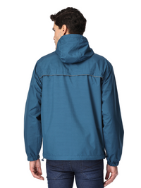 Waterproof Seam Sealed Reversible Teal Rainwear Jacket