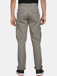 T-Base Men Mid-Rise Cotton Cargos Trousers