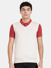 T-Base V-Neck Sleeveless Cotton Sweater Vest