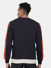 T-Base Round Neck Colourblocked Pullover Sweatshirt