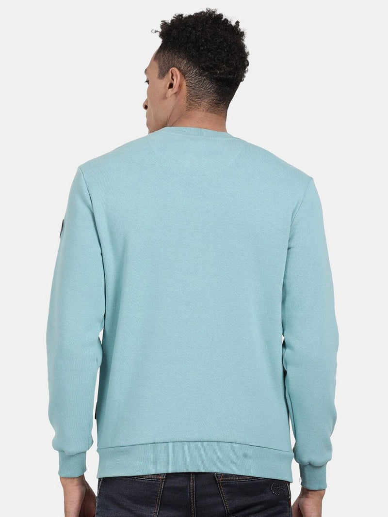 T-Base Colourblocked Round Neck Long Sleeve Sweatshirt