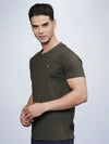 Half Sleeve V Neck T-Shirt