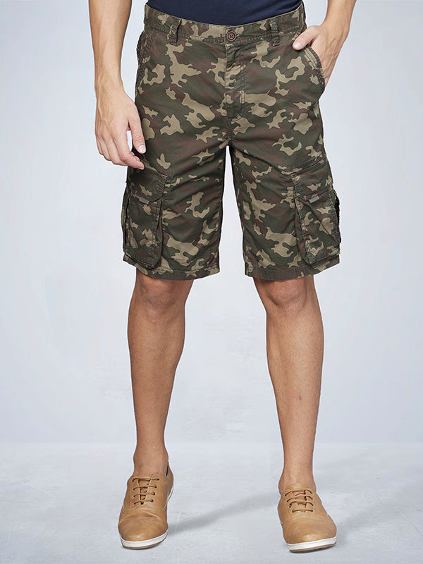 Olive Cargo Shorts