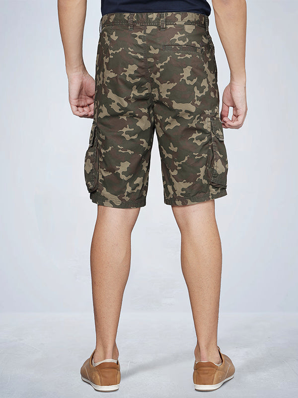 Olive Cargo Shorts