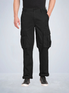 Solid Overdyed Cargo Pants