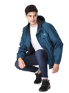 Waterproof Seam Sealed Reversible Teal Rainwear Jacket