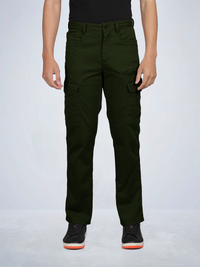 Solid Overdyed Cargo Pants