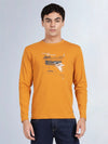 Full Sleeve Spruce Yellow Crew Neck T-Shirt