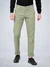 Kashmir Green Cotton Twill Stretch Chino Pants