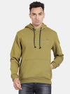 T-Base Kangaroo Pockets Ribbed Hooded Cotton Sweatshirt