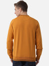 T-Base Men Mustard Yellow Pullover Sweatshirt