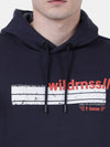 T-Base Men Navy Blue Printed Sweatshirt