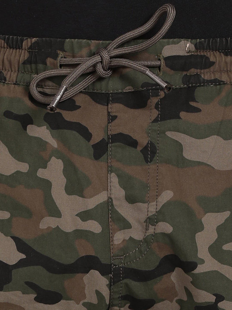 T-Base Men Camouflage Printed Cotton Joggers