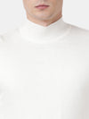 T-Base Men Solid White Pullover