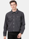 t-base Men Crop Denim Jacket