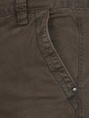 Forest Green Solid Cargo Pants