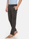 T-Base Men Charcoal Easy Wash Trousers