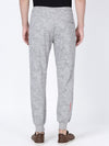 T-Base Men Grey Printed Cotton Joggers