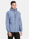 Waterproof Seam Sealed Reversible Rainwear Jacket : Storm Blue