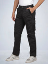 Solid Overdyed Cargo Pants