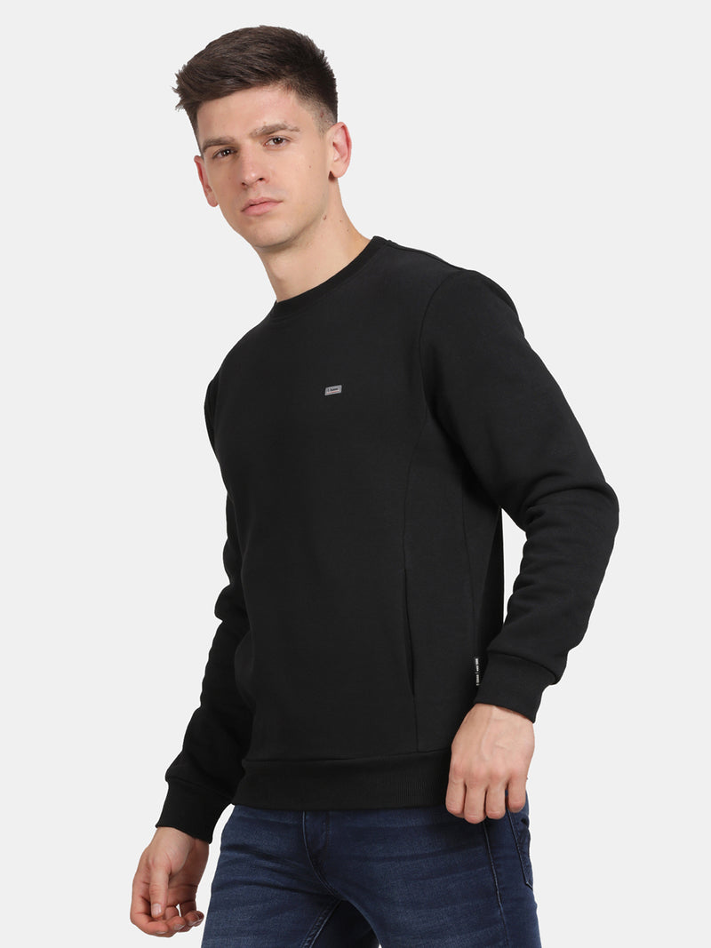 T-Base Men Solid Sweatshirt