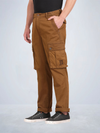 Solid Overdyed Cargo Pants