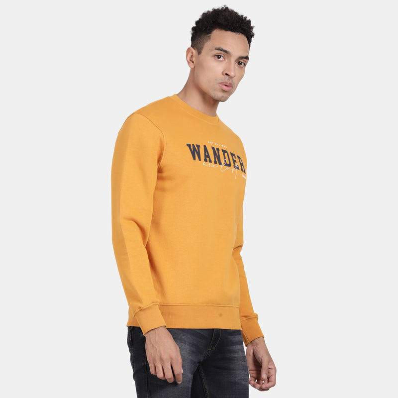 T-Base Typography Printed Round Neck Pullover