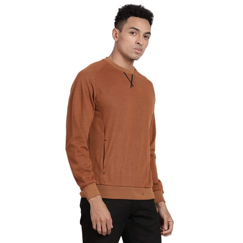 T-Base Round Neck Pullover Sweatshirt