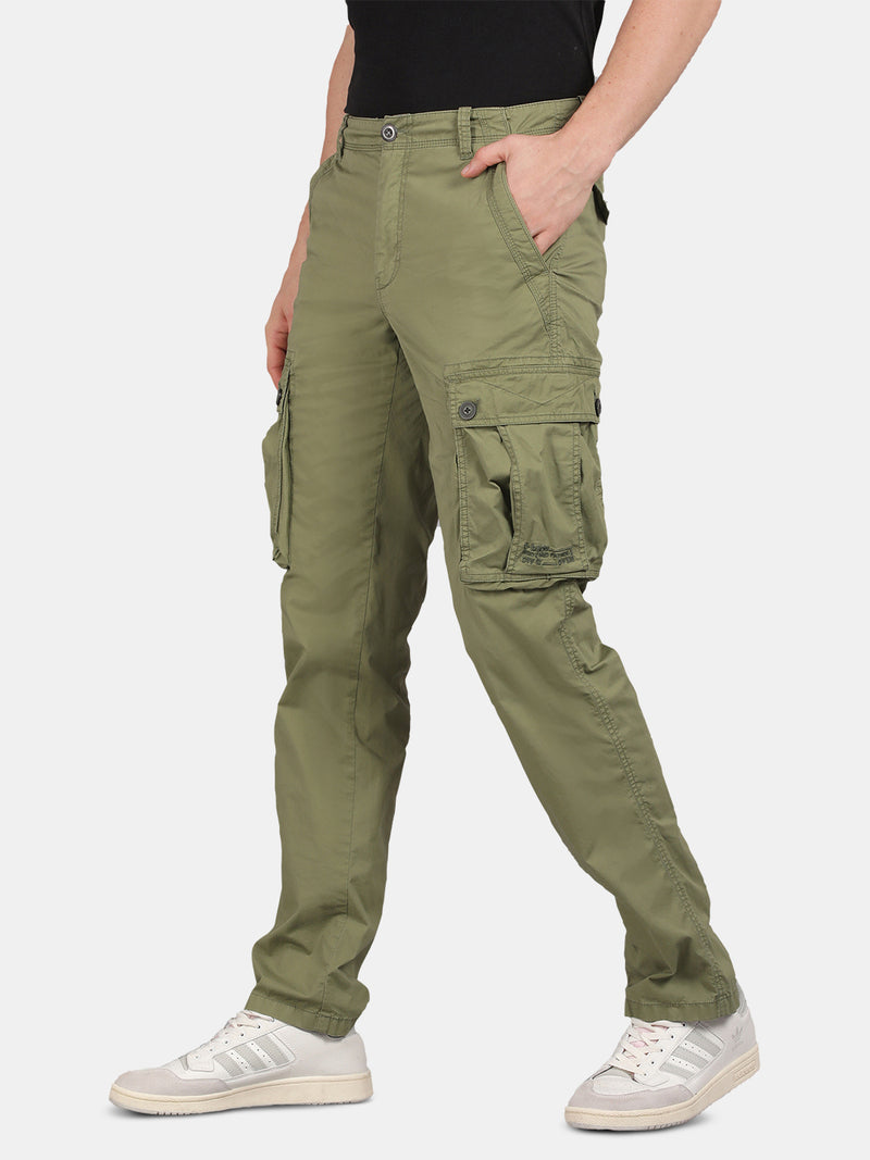 Duffel Bag Green Solid Cargo Pants