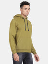 T-Base Kangaroo Pockets Ribbed Hooded Cotton Sweatshirt