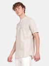 HALF SLEEVE COTTON KURTA LINEN SHIRT