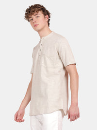 HALF SLEEVE COTTON KURTA LINEN SHIRT