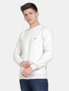 T-Base Men Solid Round Neck Sweatshirt