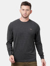 T-Base Men Black Solid T-Shirt