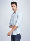 Full Sleeve Sky Blue Cotton Linen Shirt