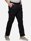 Black Solid Cargo Pants