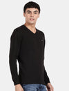 T-Base V-Neck Cotton Pullover Sweater